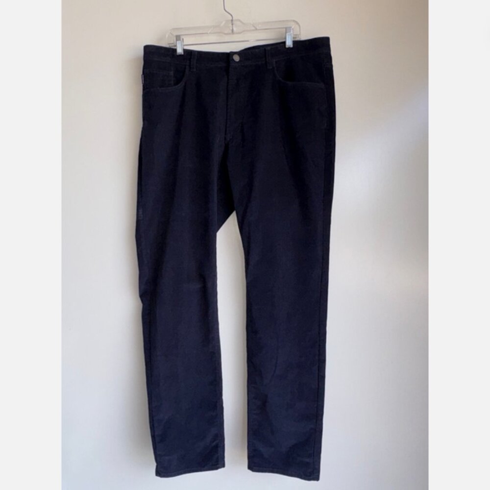 DUNNING Corduroy Pants Men's Size 38x34 Navy Golf Performance - Picture 1 of 12